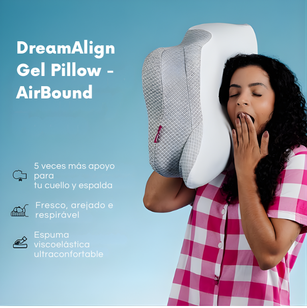 DreamAlign Gel Pillow - La almohada que «enseña» a tu cuello a dormir sin dolor