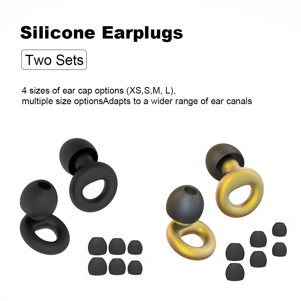 Silicone Earplugs for Swimming Sleep Noise Cancel Noise Reduction-Soundproof Reduce Disturbances -Quality loop Earplugs