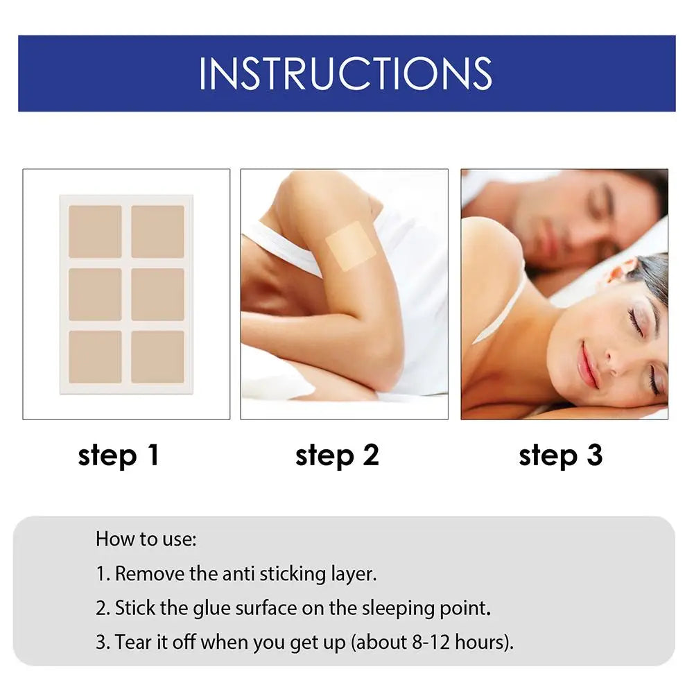 48pcs Insomnia Treatment Relieve Anxiety Decompression Headache Neurasthenia Soothing Plasters Body Relaxing Help Sleeping Patch