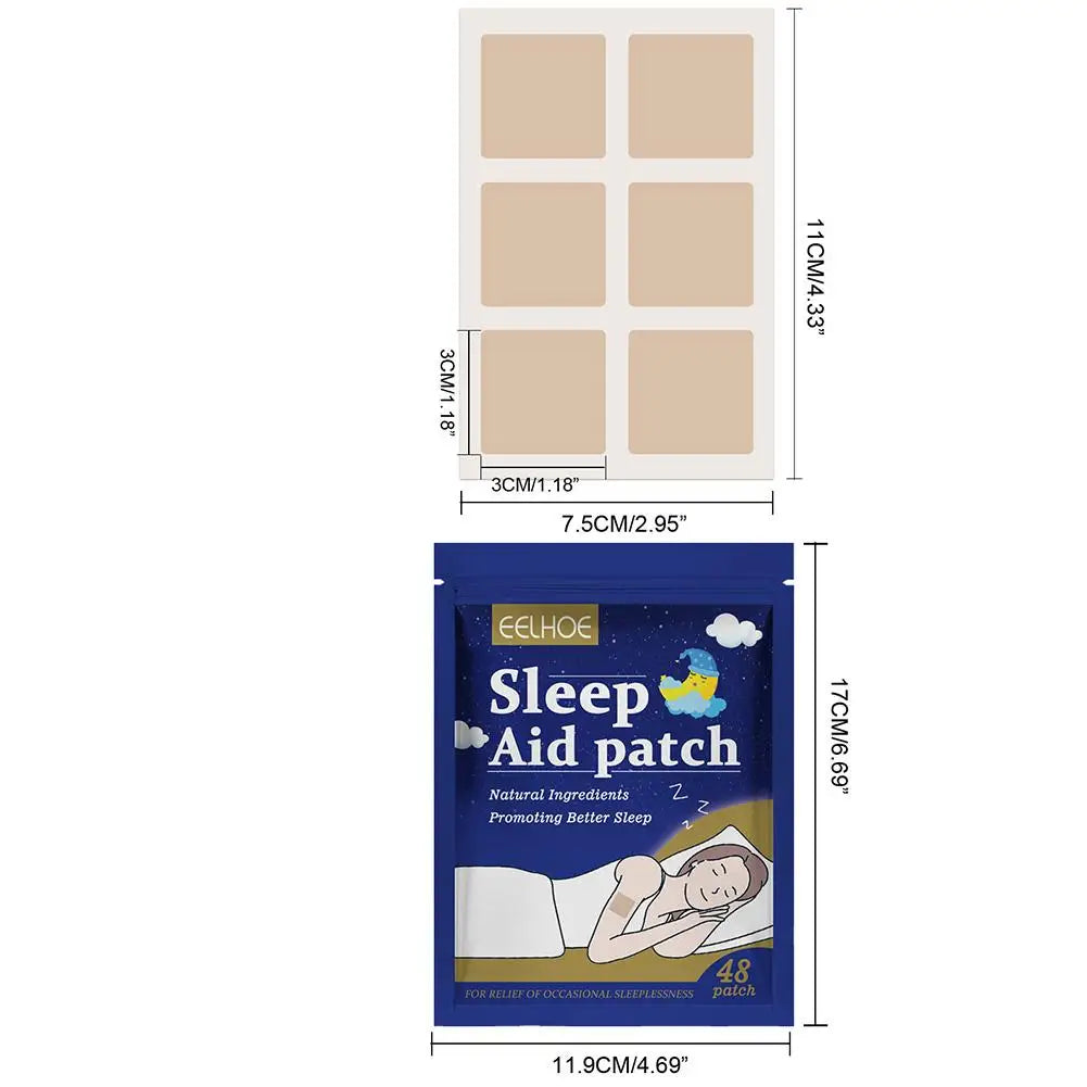 48pcs Insomnia Treatment Relieve Anxiety Decompression Headache Neurasthenia Soothing Plasters Body Relaxing Help Sleeping Patch