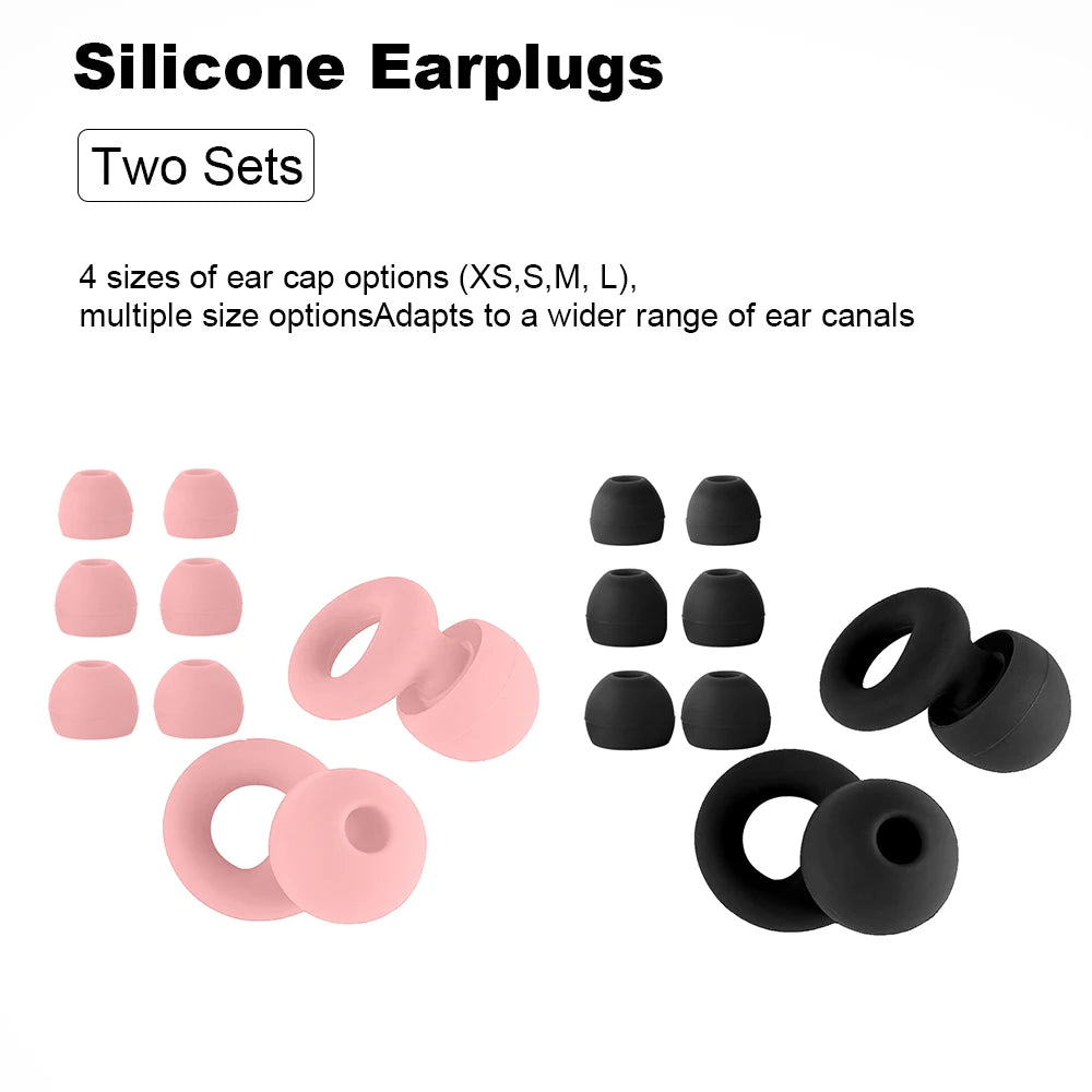 Silicone Earplugs for Swimming Sleep Noise Cancel Noise Reduction-Soundproof Reduce Disturbances -Quality loop Earplugs
