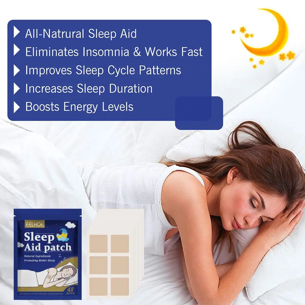 48pcs Insomnia Treatment Relieve Anxiety Decompression Headache Neurasthenia Soothing Plasters Body Relaxing Help Sleeping Patch