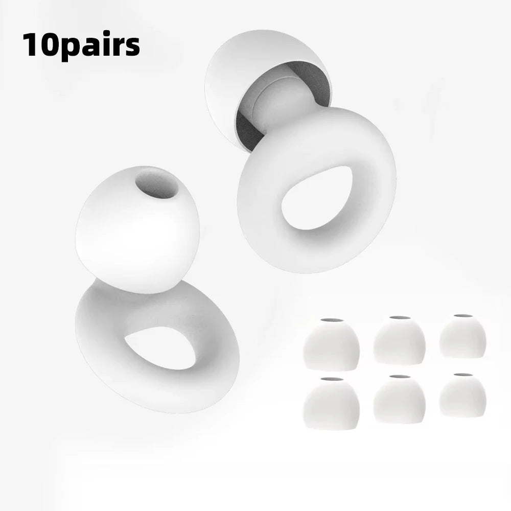 Silicone Earplugs for Swimming Sleep Noise Cancel Noise Reduction-Soundproof Reduce Disturbances -Quality loop Earplugs